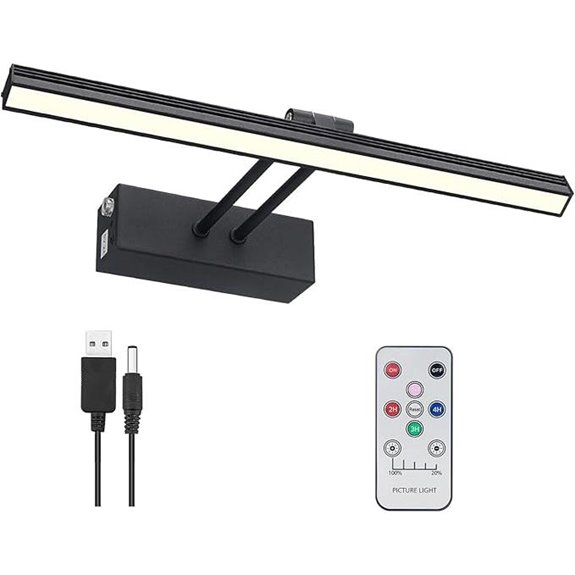 FUNCHDAY Wireless Picture Light with Remote and Dimming
