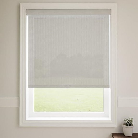 Cordless Light Filtering Solar Shades for Windows