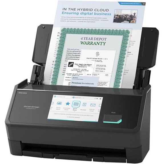 wireless touchscreen document scanner