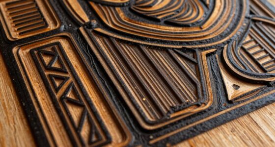 wood and linocut techniques