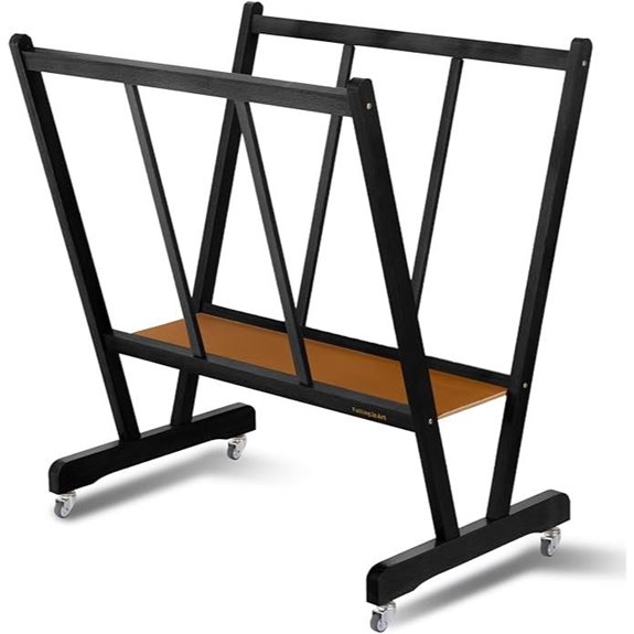 Falling in Art Wooden Art Display and Storage Rack