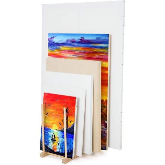 Falling in Art Wooden Art Storage and Display Rack