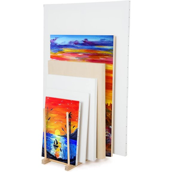 Falling in Art Wooden Art Storage and Display Rack