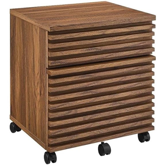Modway EEI-5704-WAL Render Wood File Cabinet Walnut