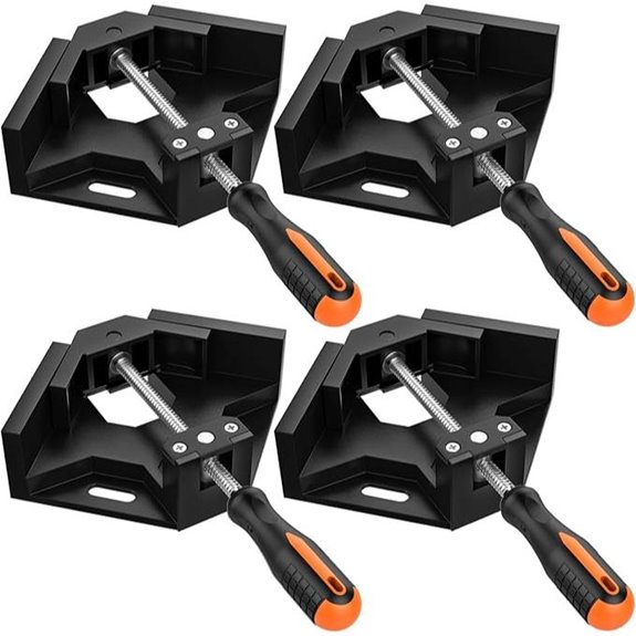 Housolution 4-Pack Right Angle Clamp for Woodwork
