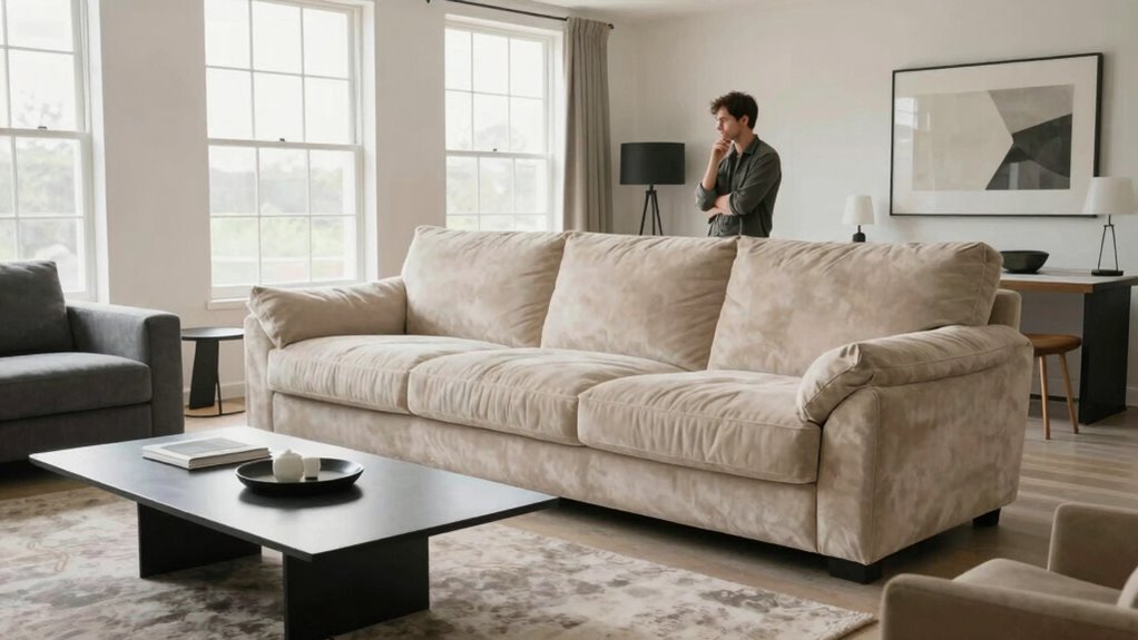 balance furniture with space