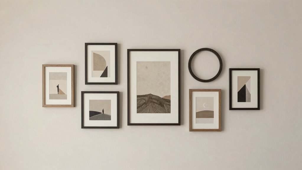 cohesive gallery wall design