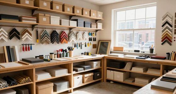 efficient frame shop organization
