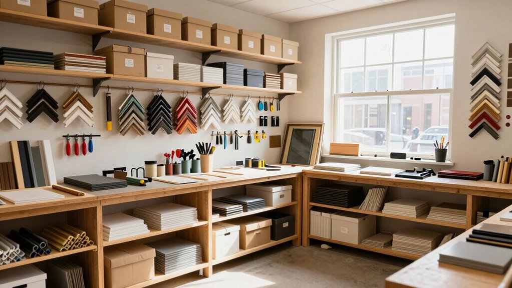 efficient frame shop organization