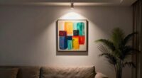 enhance art with lighting