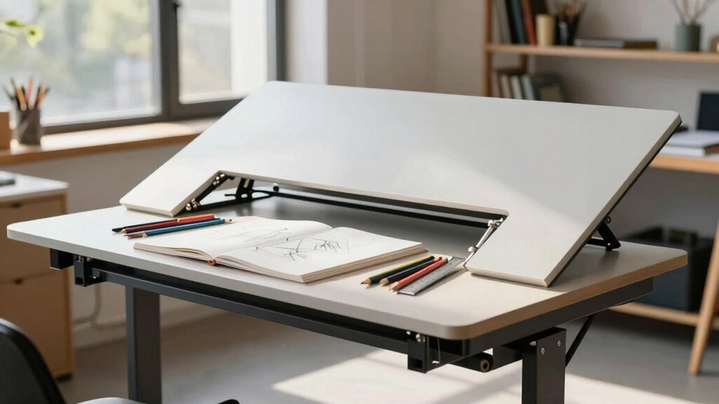 ergonomic adjustable organized workspace