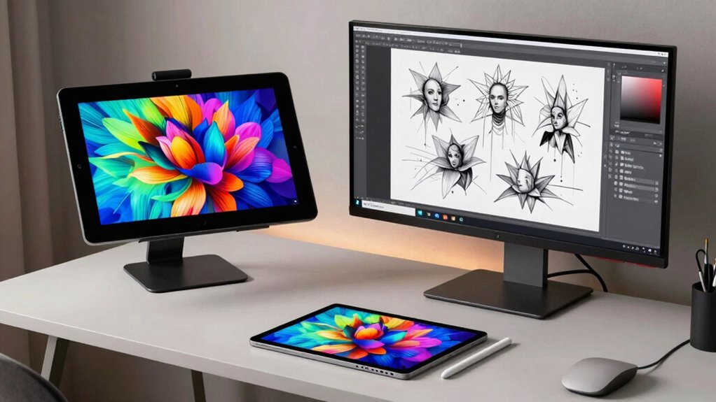 ergonomic calibrated digital workspace
