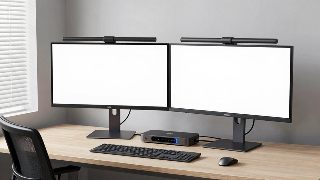 ergonomic organized digital workspace