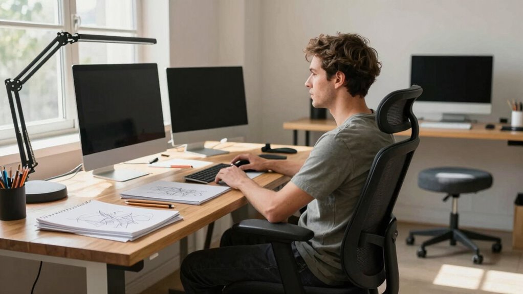 ergonomic studio setup benefits
