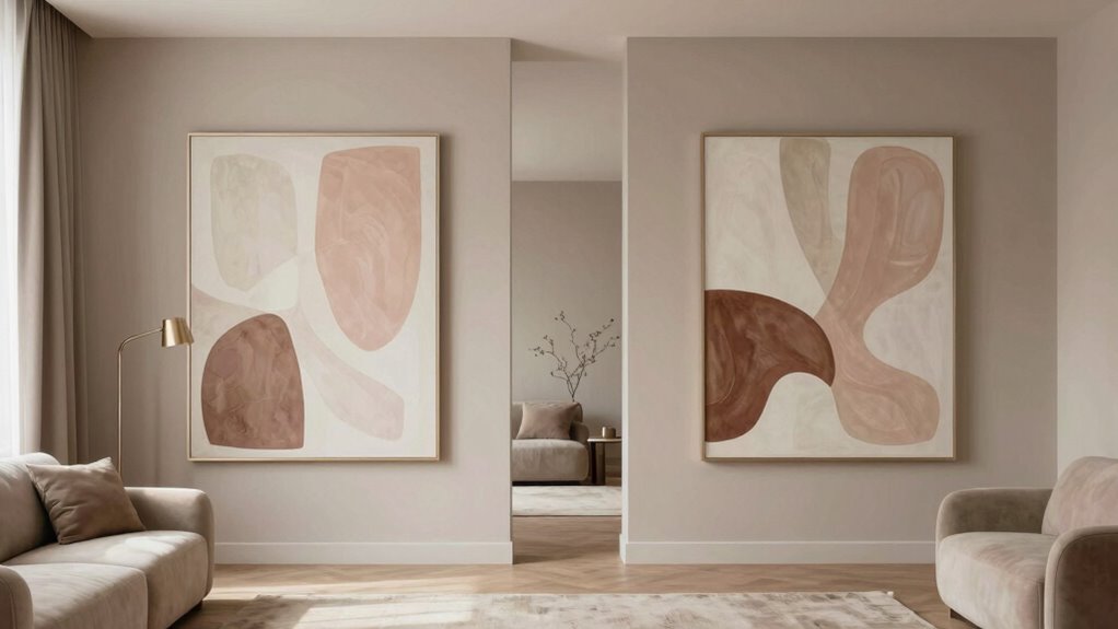 harmonious cohesive art display