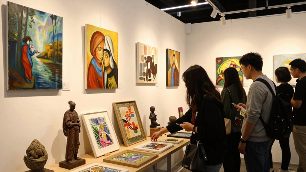 inviting well designed art booths