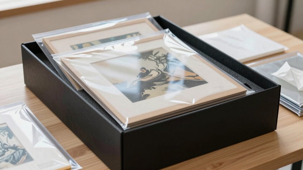 proper unframed artwork storage techniques