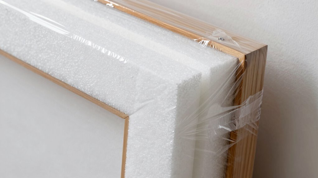 protective padding and secure wrapping