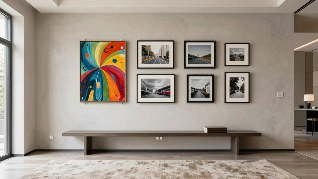 secure art wall mounting