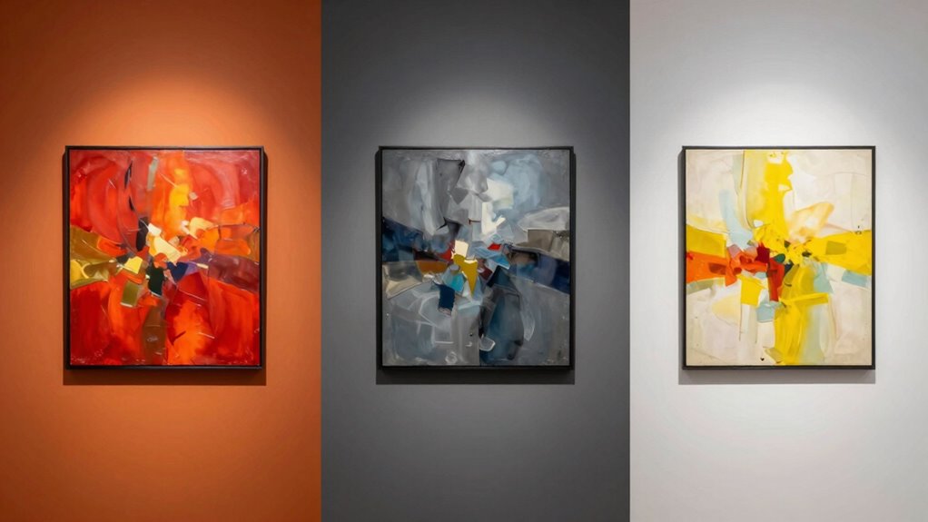 wall color influences artwork perception