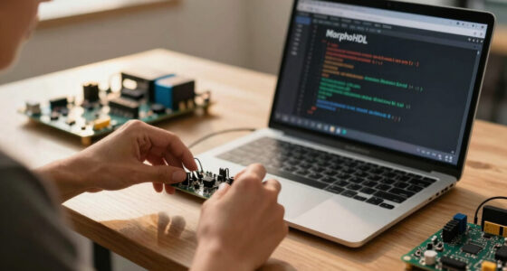MorphoHDL: A minimalistic language for growing circuits
